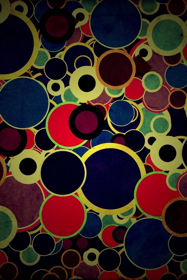 Цветные круги обои
