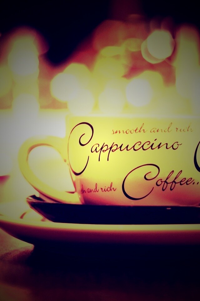 Чашечка капучино обои