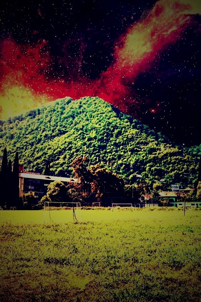 Под удивительным небом обои