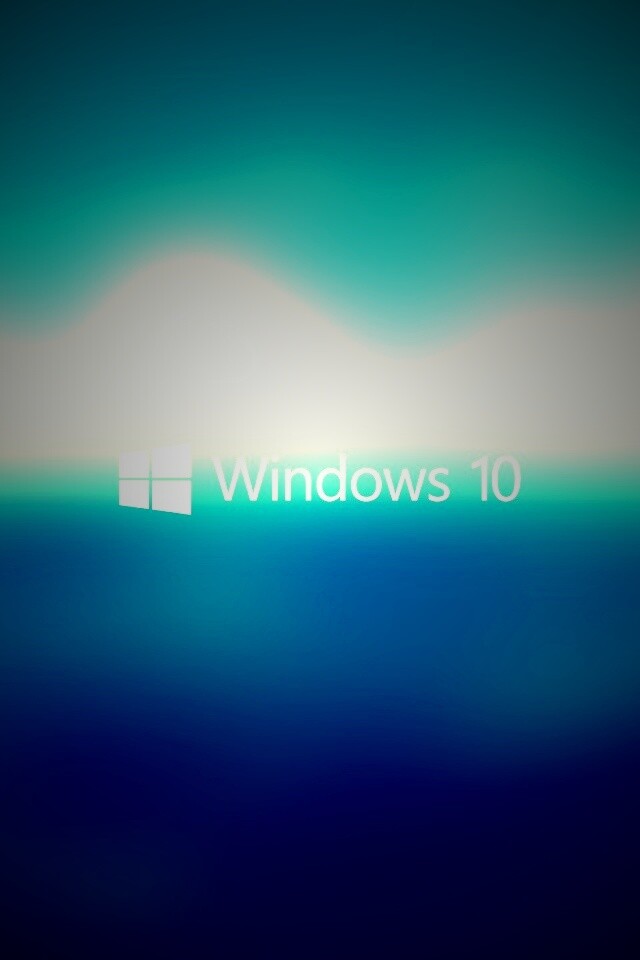 Windows 10 на синем фоне обои