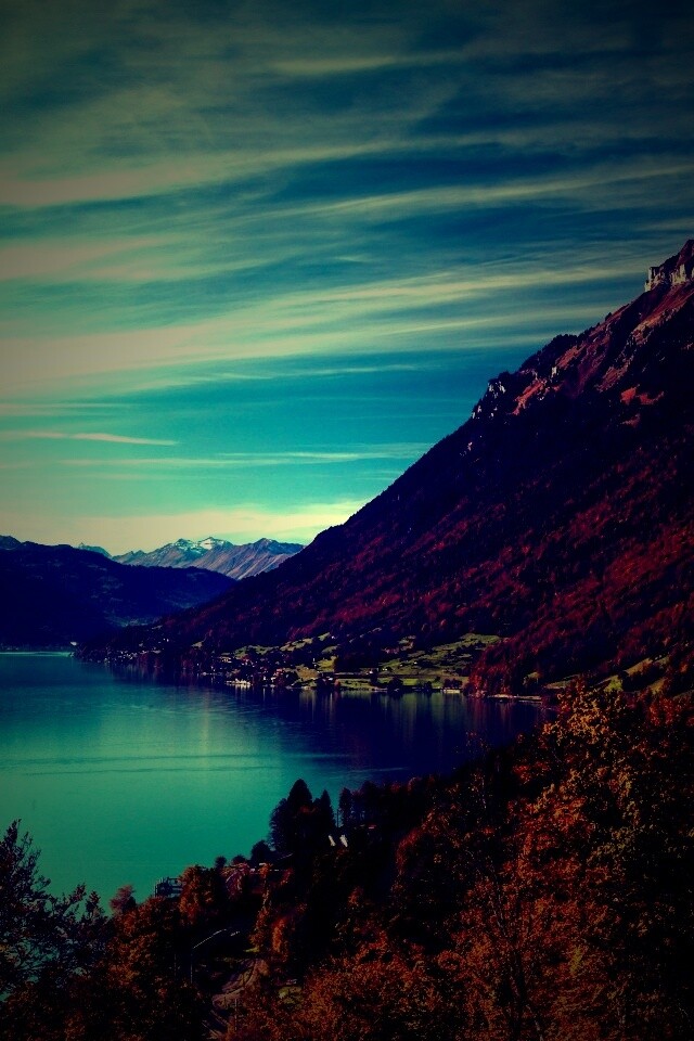 Горное озеро обои