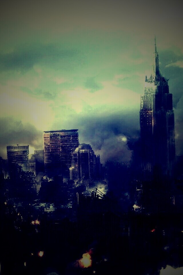 Город после ядерного взрыва обои