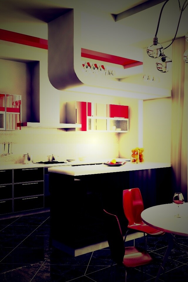 Современная кухня обои