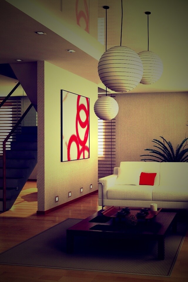 Китайская гостинная обои