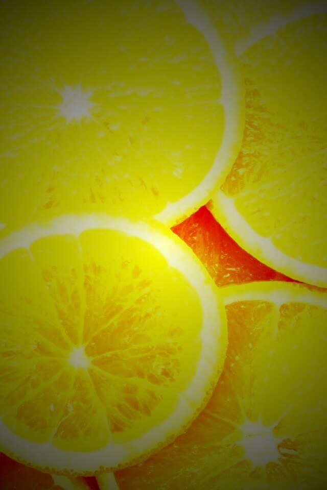 Апельсиновые дольки обои