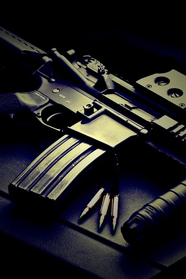 Черный автомат обои