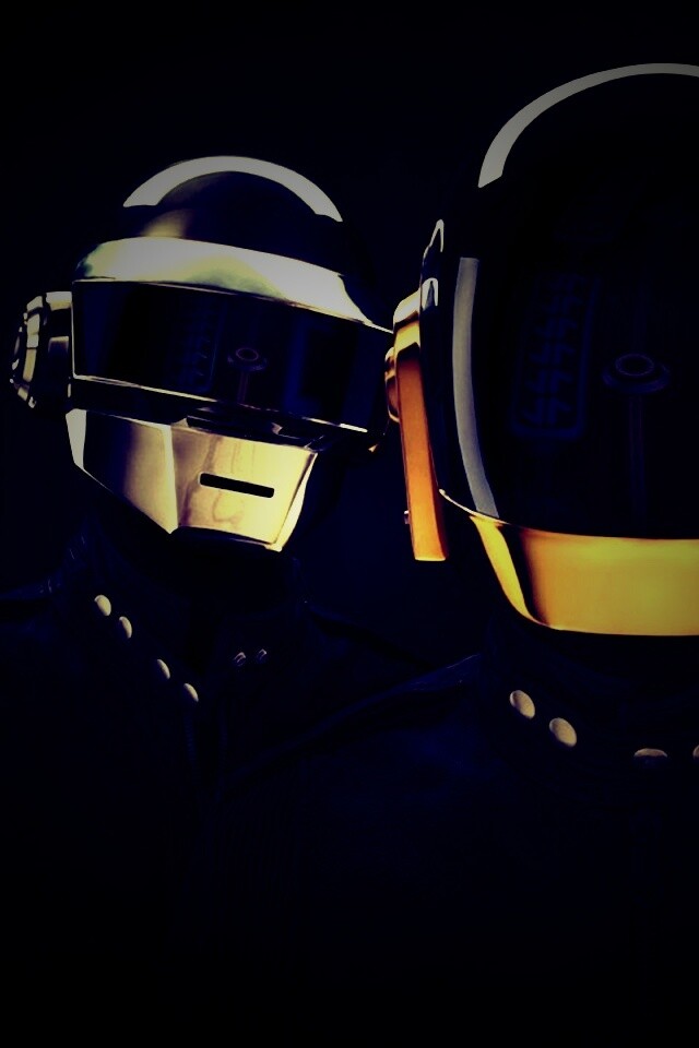 Daft Punk на темном фоне обои