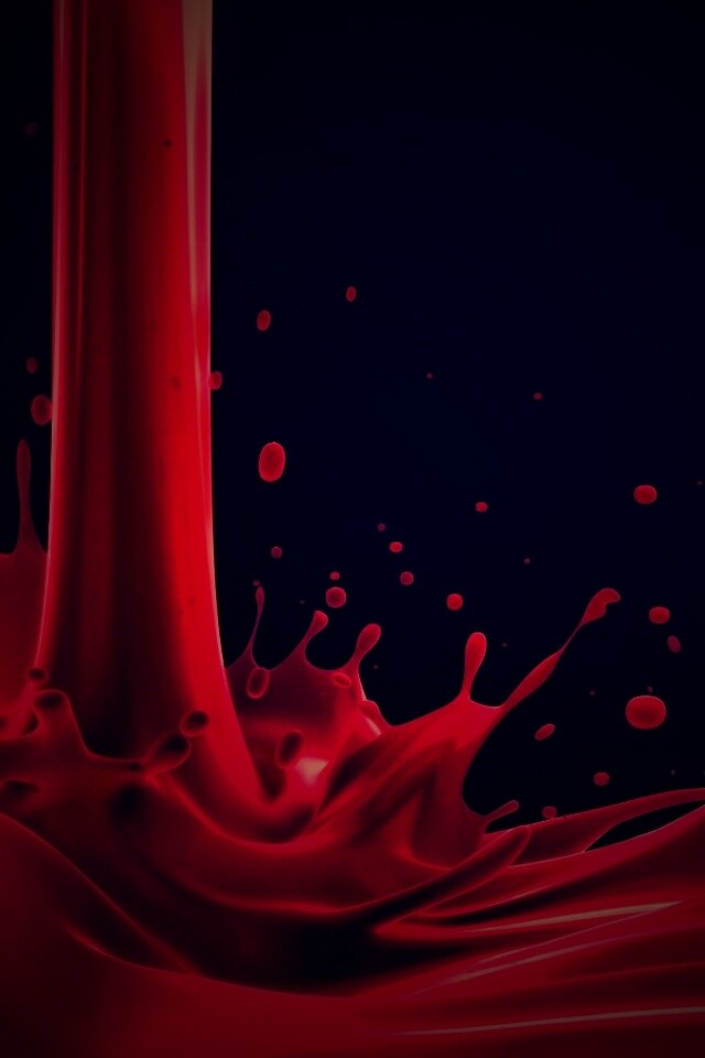 Красный всплеск обои