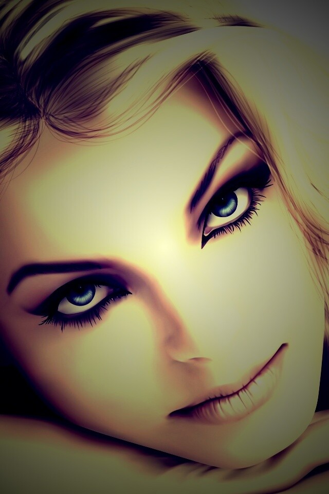 Девушка в векторе обои