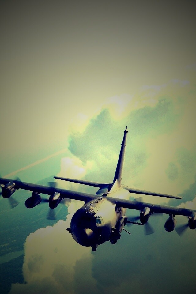 Самолет АС-130 обои