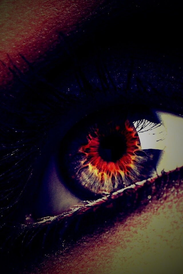 Оранжевый глаз обои