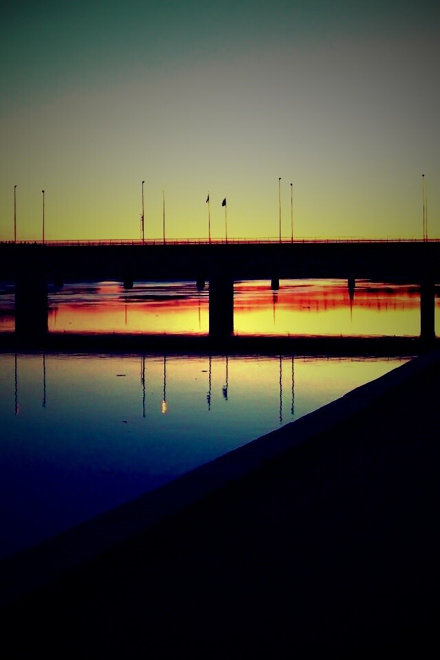 Живописный мост обои