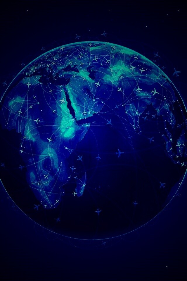 Маршруты самолетов обои