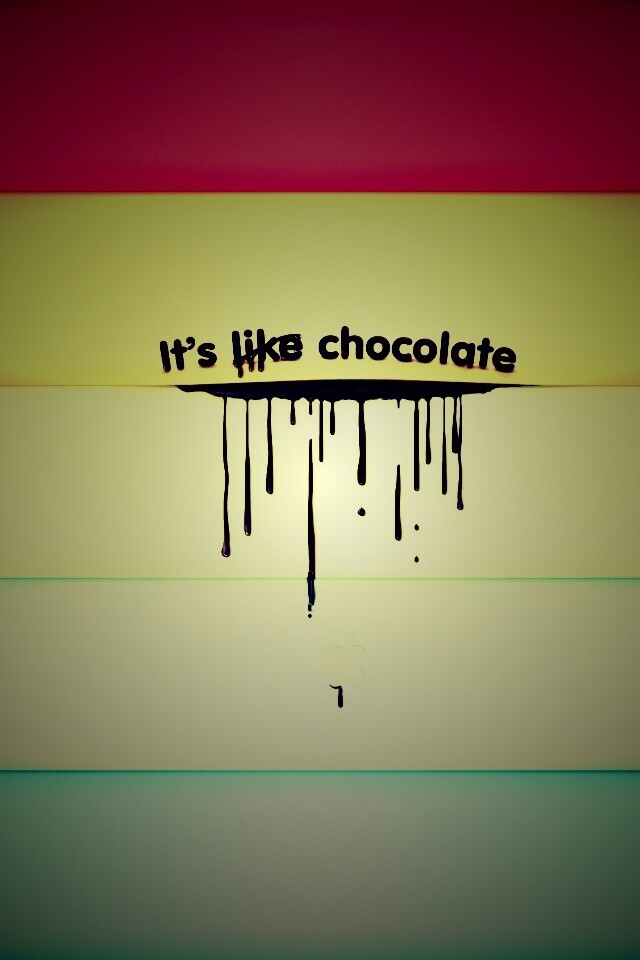 It"s not like chocolate обои