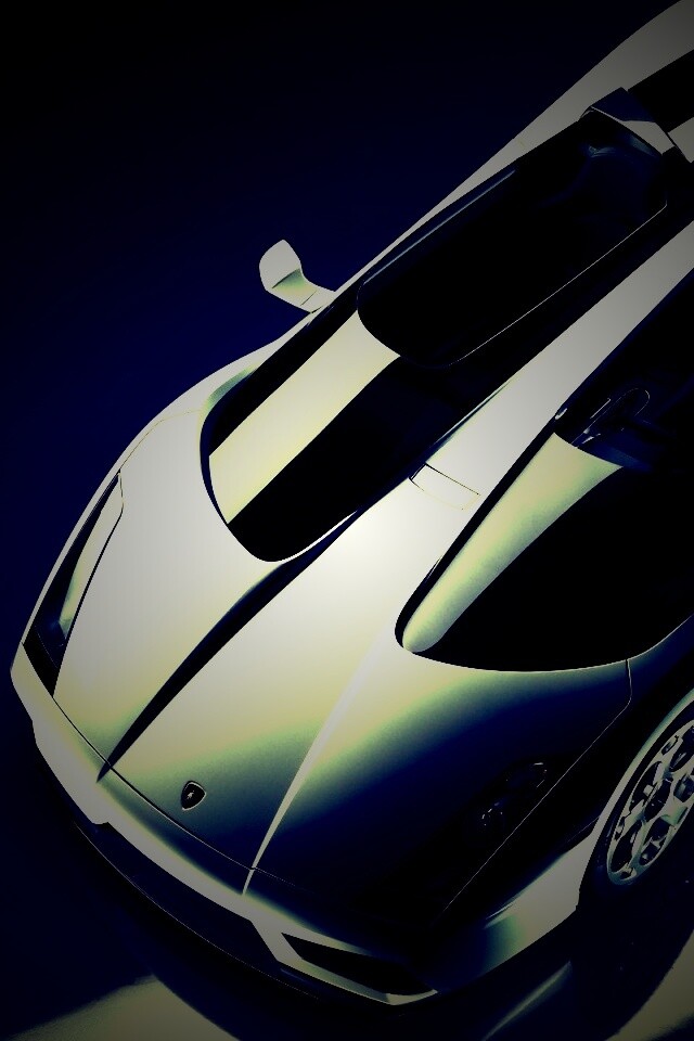 Светло-серый Lamborghini обои