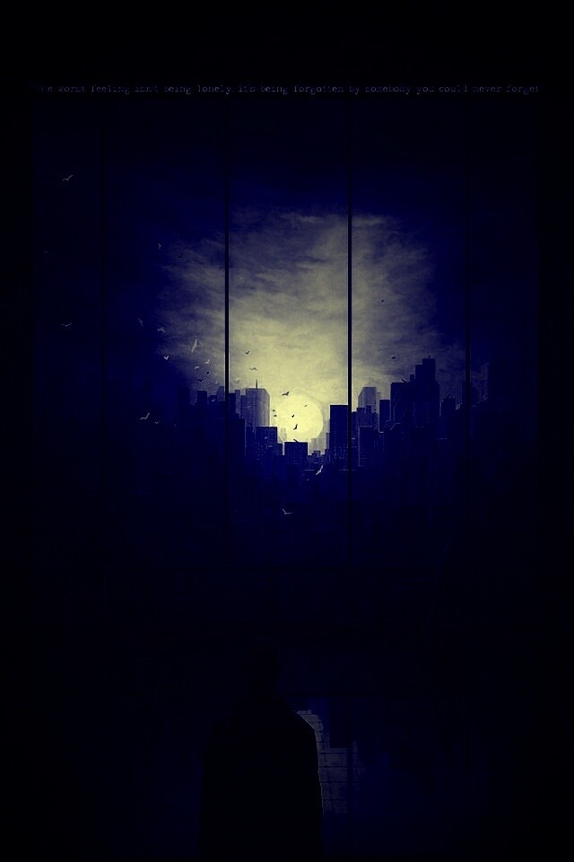 Человек в тени обои