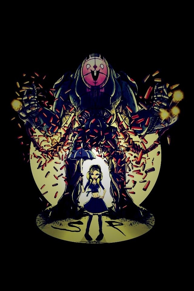 Куколка и боевой робот обои