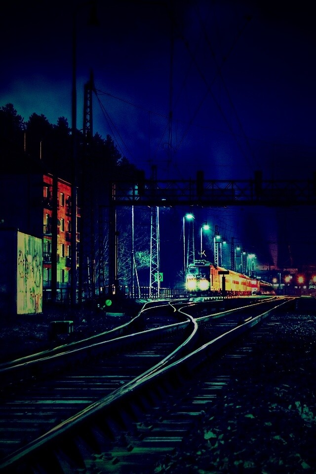 Железнодорожная станция обои