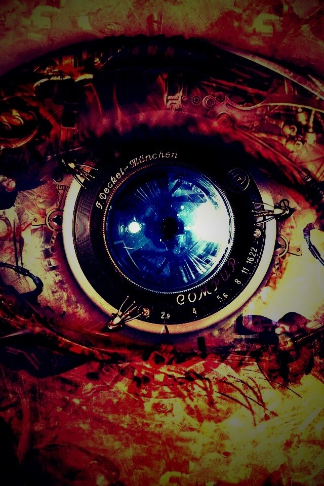 Механический глаз обои