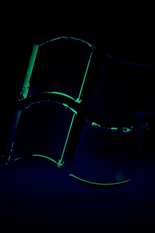 Логотип Windows из стекла обои