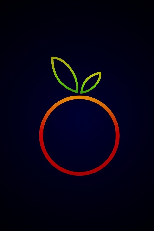 Стилизованная апельсинка обои