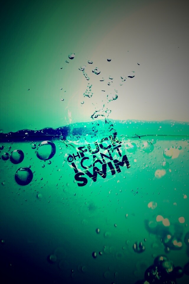 Oh fuck i cant swim обои