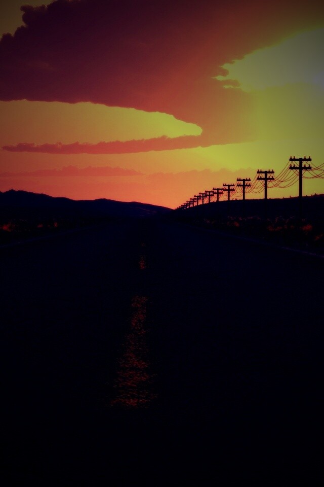 Дорога в пустыне обои