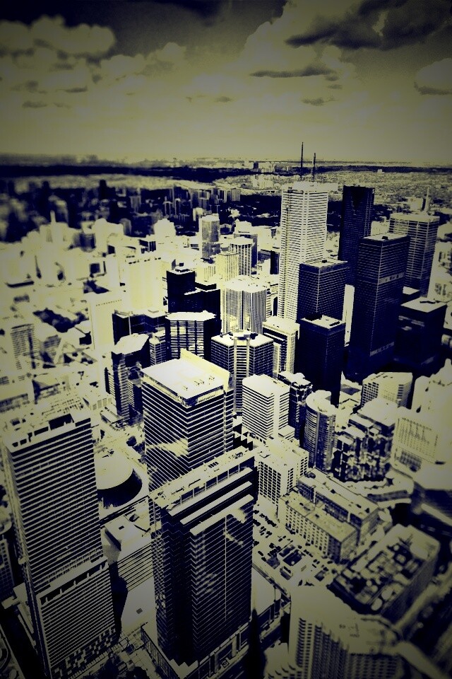 ЧБ фото города обои