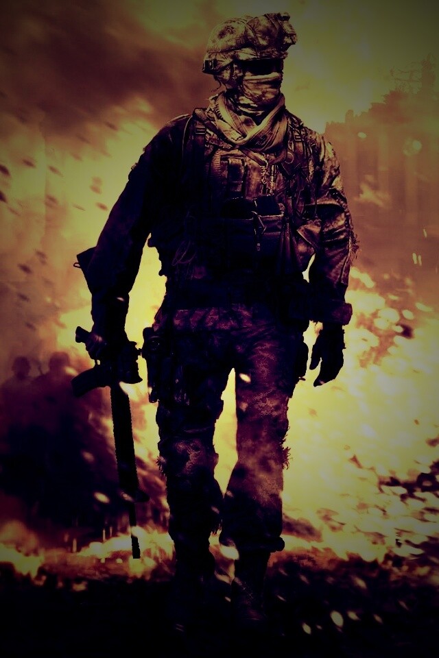 Солдат из modern warfare 2 обои