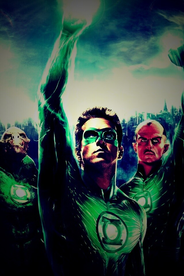 Зеленый фонарь обои