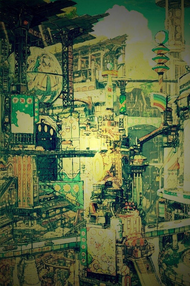 Город будущего обои