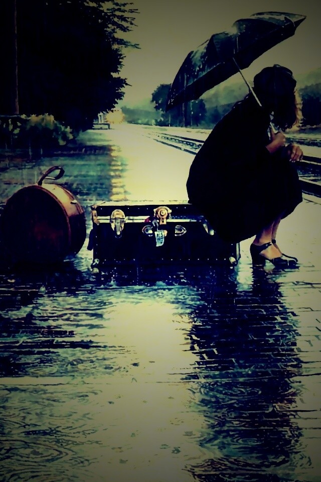 В ожидании поезда обои