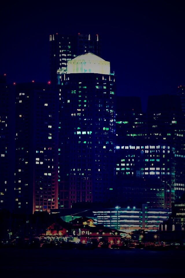 Панорама города обои