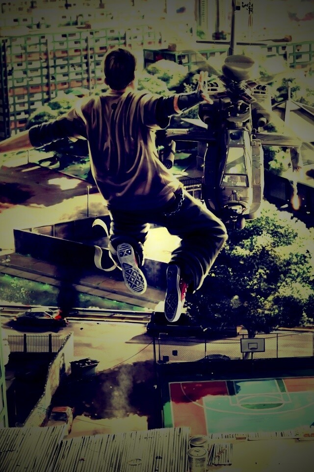 Прыжок обои