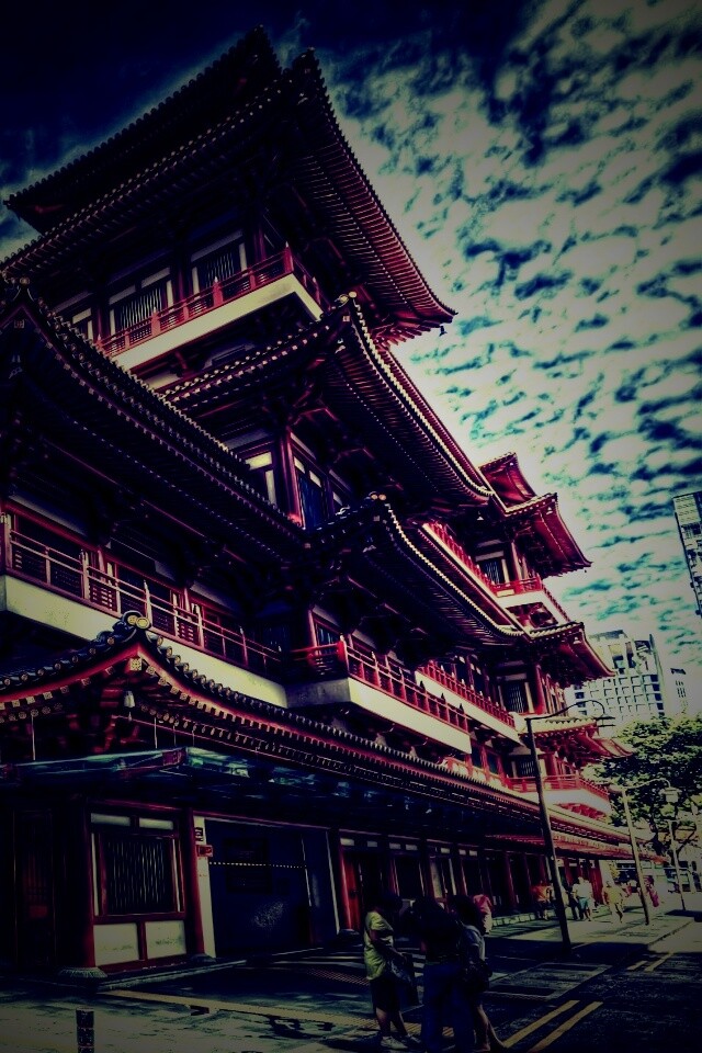 Храм в Сингапуре обои