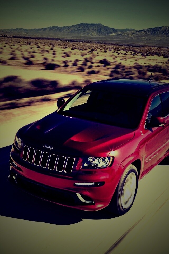 Красный Jeep обои