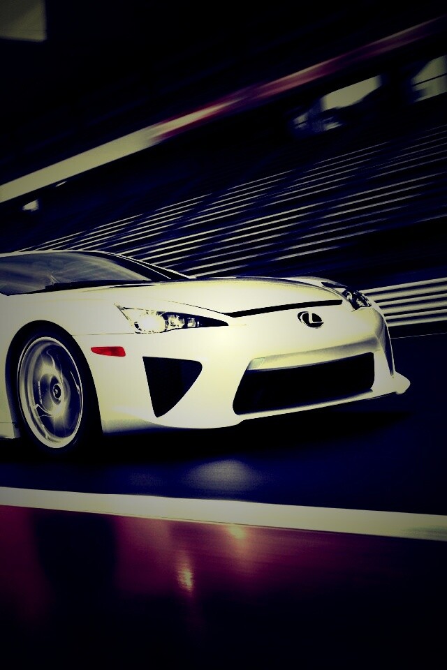 Lexus LFA на тарссу обои