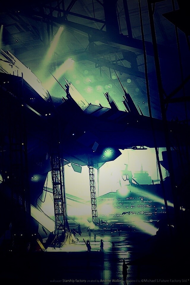 Сборка космического корабля обои