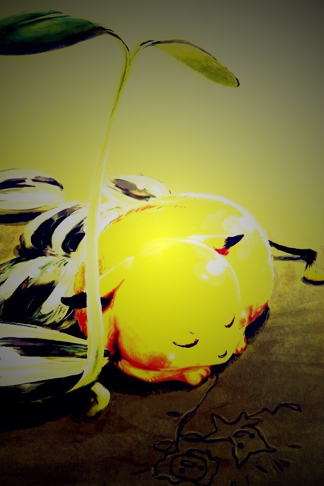 Пикачу отдыхает обои