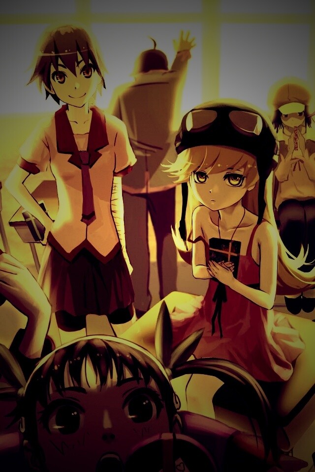 Девушки из Bakemonogatari обои