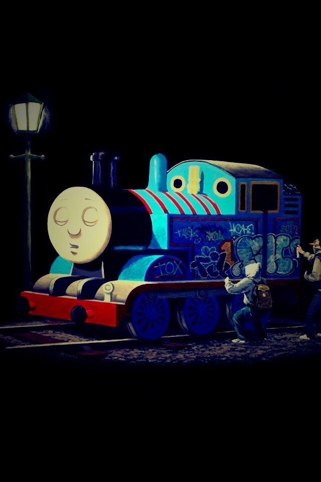 Паровозик для граффити обои