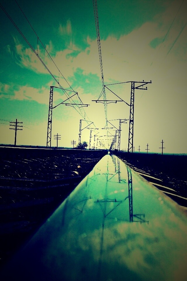 Фото вдоль железной дороги обои