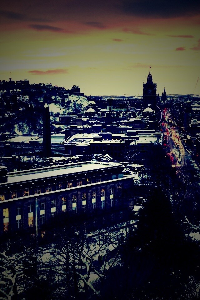 Вид на Эдинбург обои