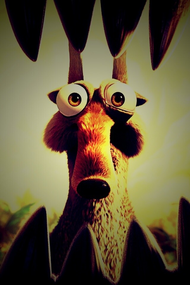 Скрэт и динозавр обои