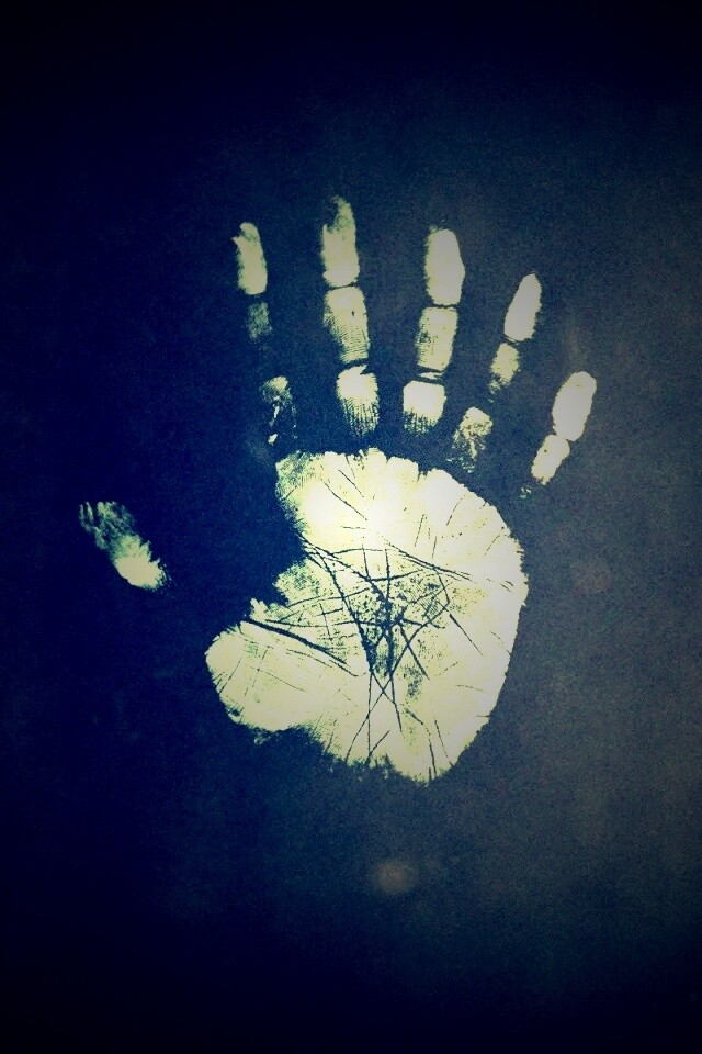 Необычный отпечаток руки обои