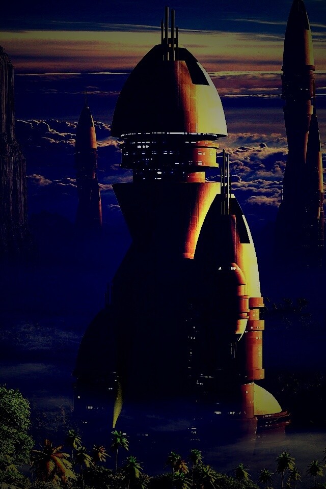 Город будущего обои