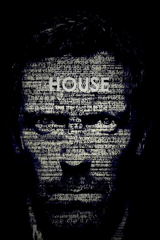 Хаус типографика обои