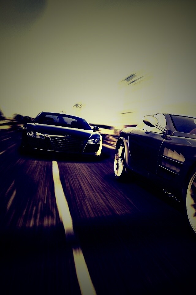 Гонка Ауди и Мерседеса обои