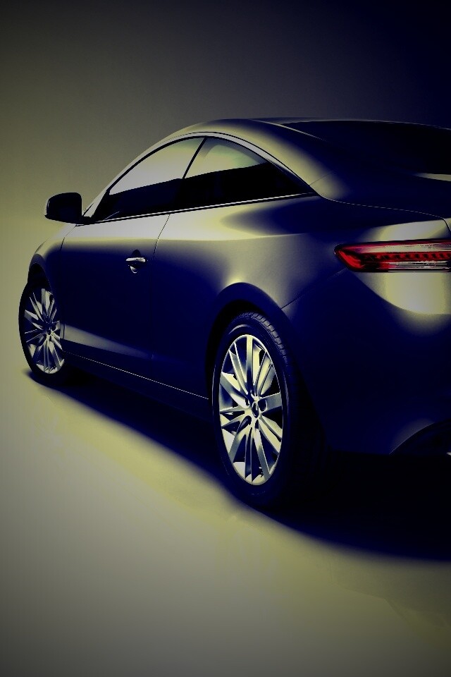 Рено Лагуна: вид сзади обои