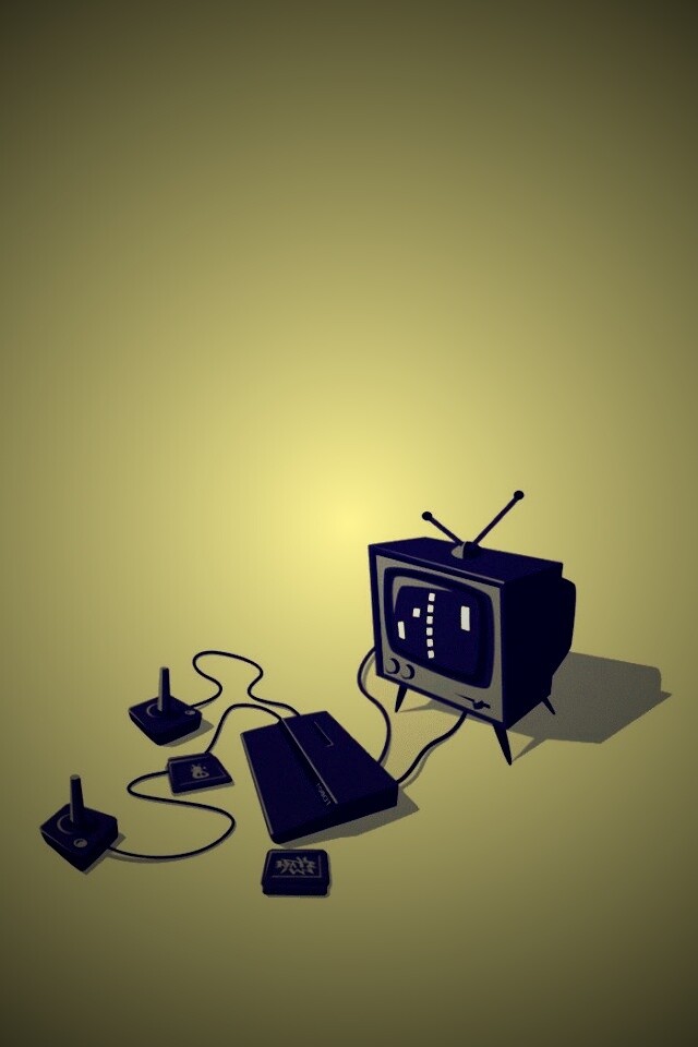 Приставка и телевизор обои